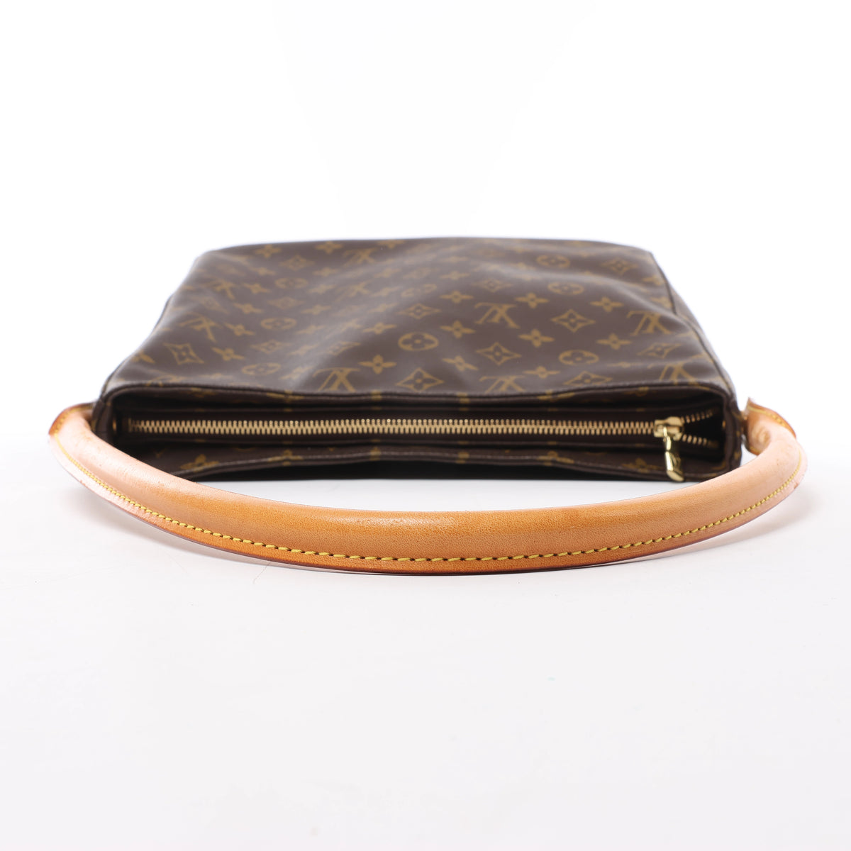 Bolso de hombro Louis Vuitton Looping GM Monogram de lona en marrón M51145