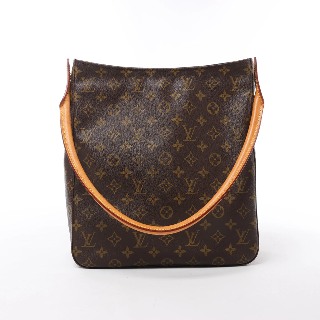 Bolso de hombro Louis Vuitton Looping GM Monogram de lona en marrón M51145