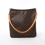 Bolso de hombro Louis Vuitton Looping GM Monogram de lona en marrón M51145