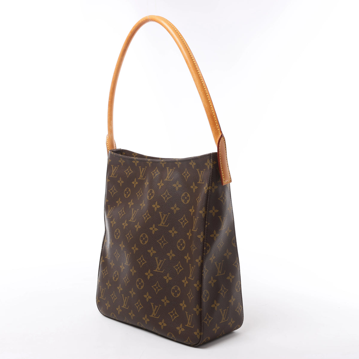 Bolso de hombro Louis Vuitton Looping GM Monogram de lona en marrón M51145