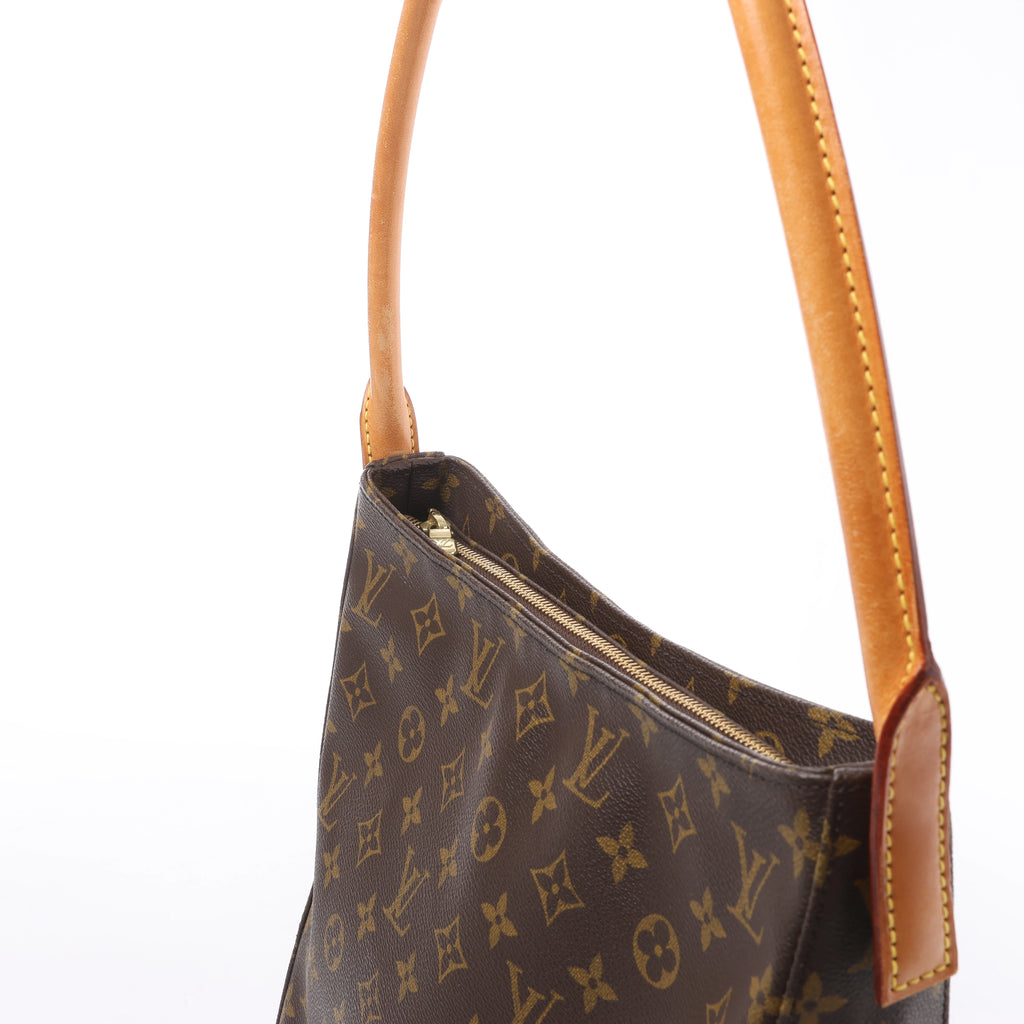 Bolso de hombro Louis Vuitton Looping GM Monogram de lona en marrón M51145