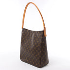 Bolso de hombro Louis Vuitton Looping GM Monogram de lona en marrón M51145