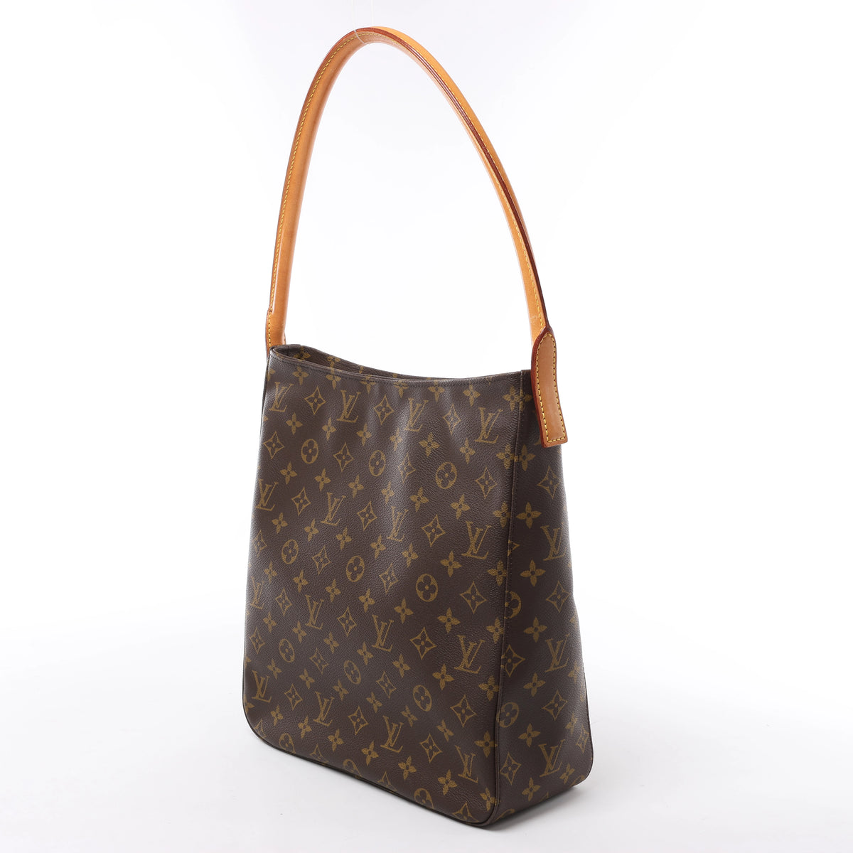 Bolso de hombro Louis Vuitton Looping GM Monogram de lona en marrón M51145