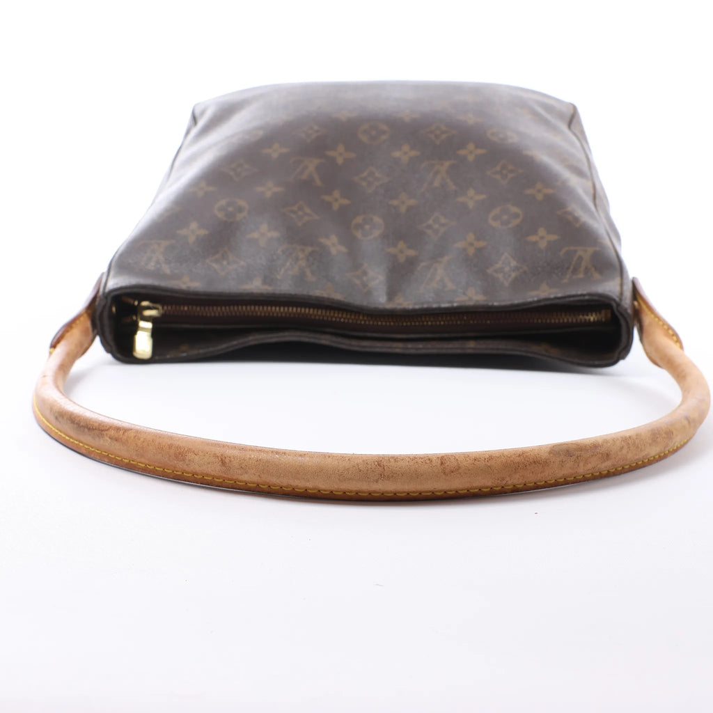 Bolso de hombro Louis Vuitton Looping GM Monogram de lona en marrón M51145