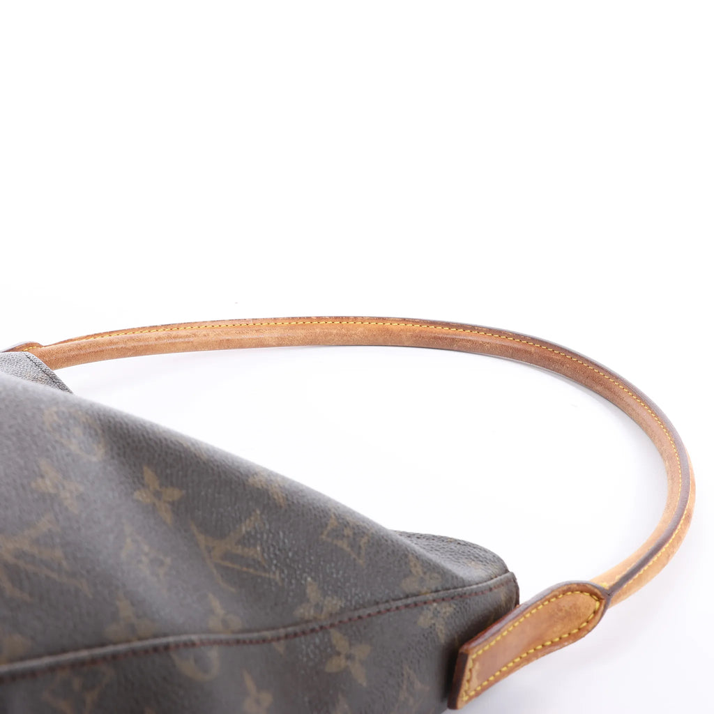 Bolso de hombro Louis Vuitton Looping GM Monogram de lona en marrón M51145
