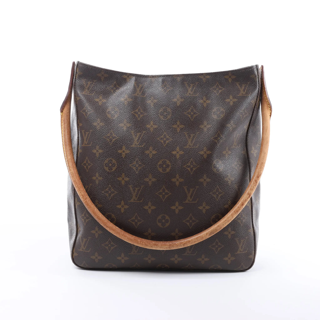Bolso de hombro Louis Vuitton Looping GM Monogram de lona en marrón M51145