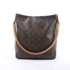 Bolso de hombro Louis Vuitton Looping GM Monogram de lona en marrón M51145