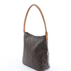 Bolso de hombro Louis Vuitton Looping GM Monogram de lona en marrón M51145