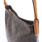 Bolso de hombro Louis Vuitton Looping GM Monogram de lona en marrón M51145