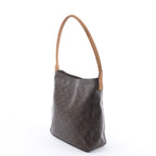 Bolso de hombro Louis Vuitton Looping GM Monogram de lona en marrón M51145