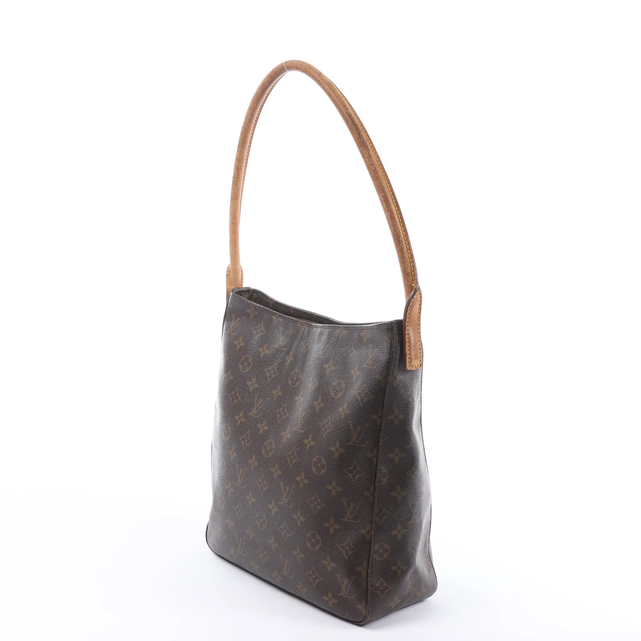 Bolso de hombro Louis Vuitton Looping GM Monogram de lona en marrón M51145