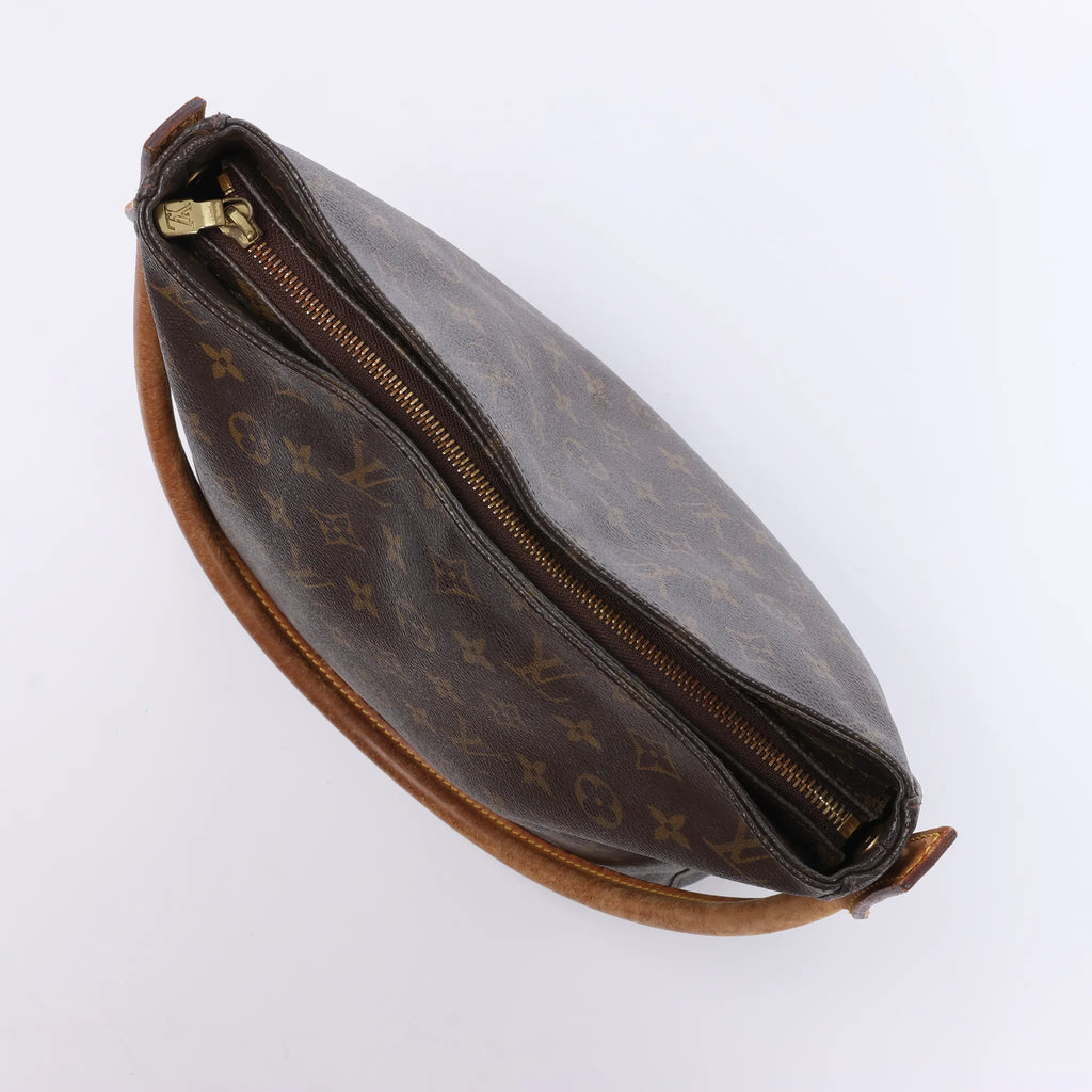 Bolso de hombro Louis Vuitton Looping GM Monogram de lona en marrón M51145