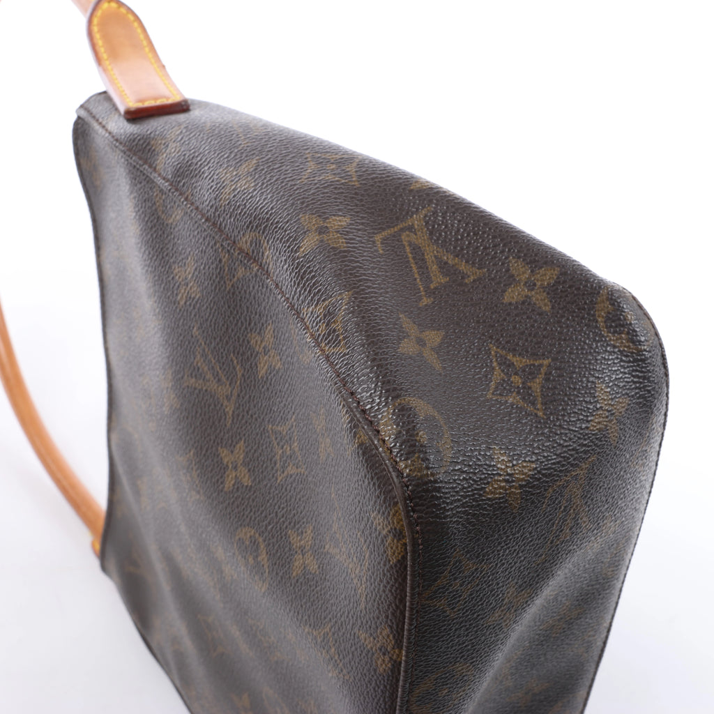 Bolso de hombro Louis Vuitton Looping MM Monogram de lona en marrón M51146