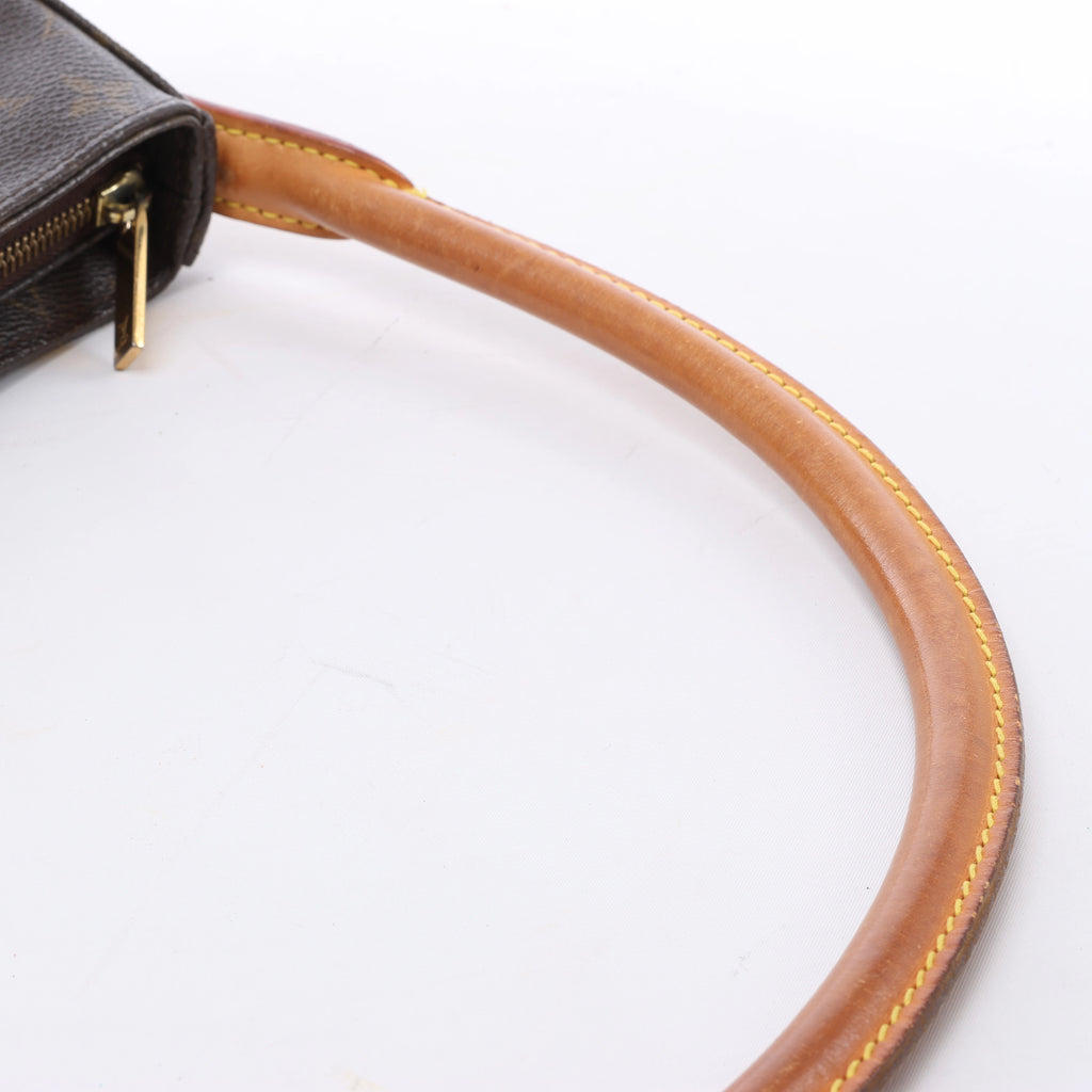 Bolso de hombro Louis Vuitton Looping MM Monogram de lona en marrón M51146