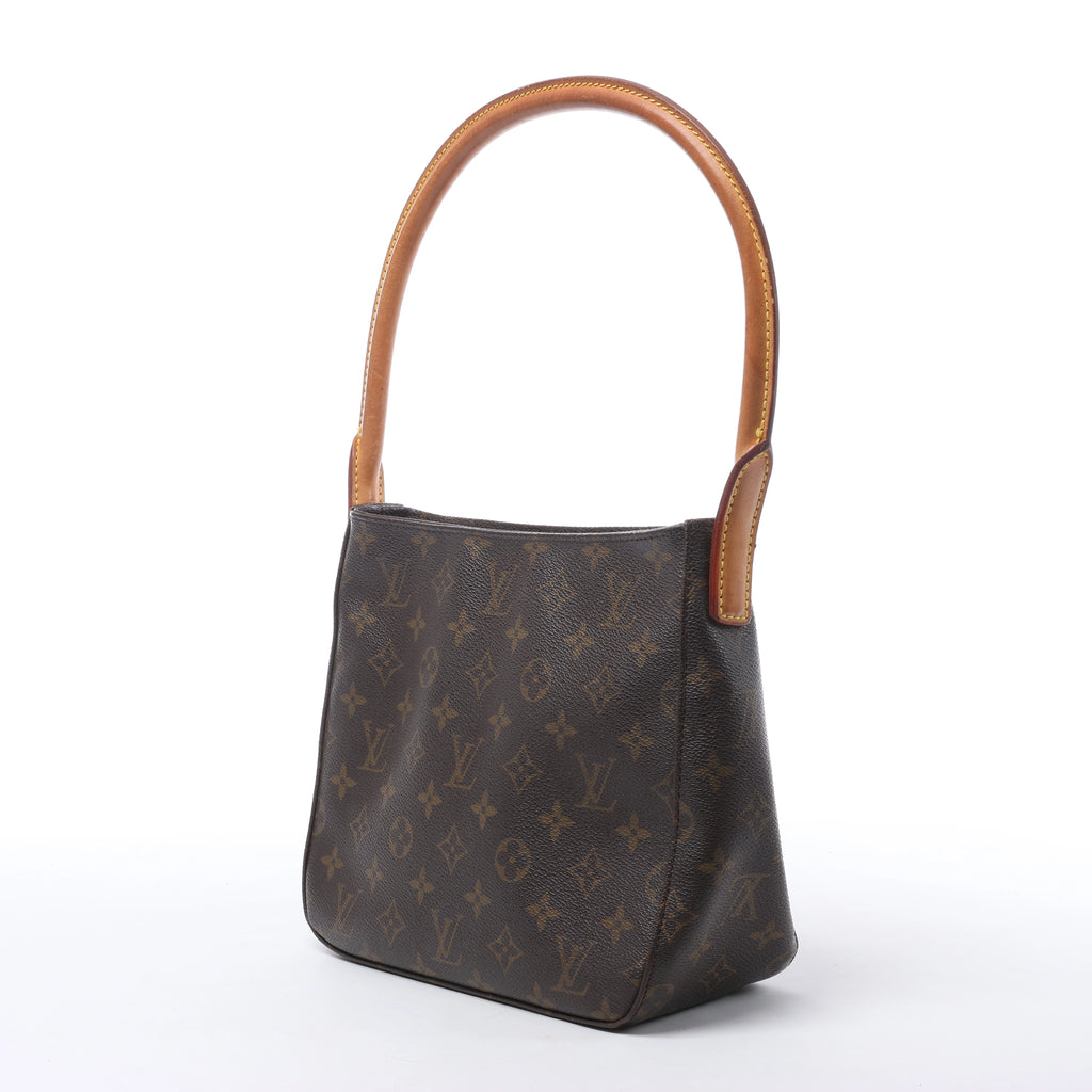 Bolso de hombro Louis Vuitton Looping MM Monogram de lona en marrón M51146