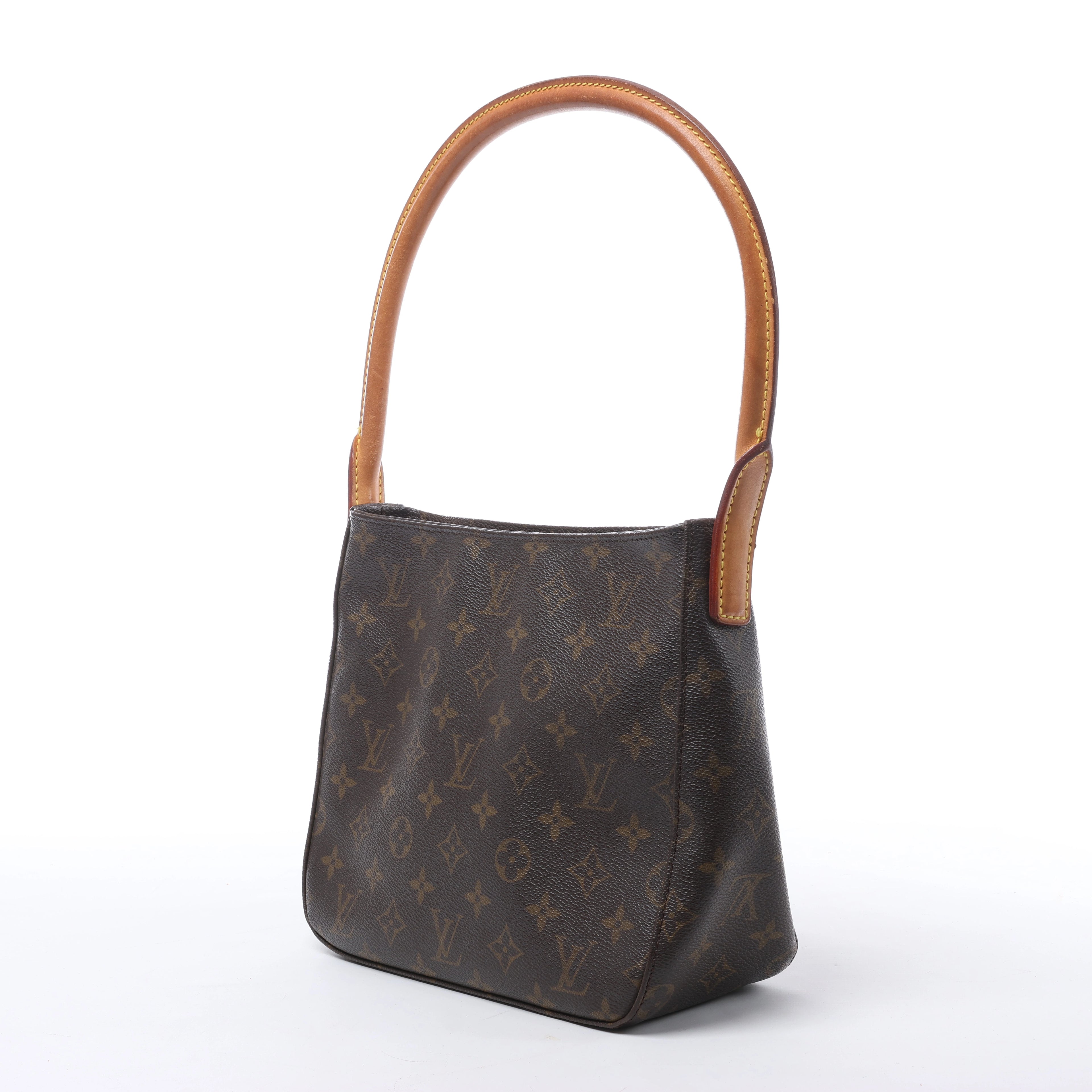 Bolso de hombro Louis Vuitton Looping MM Monogram de lona en marrón M51146