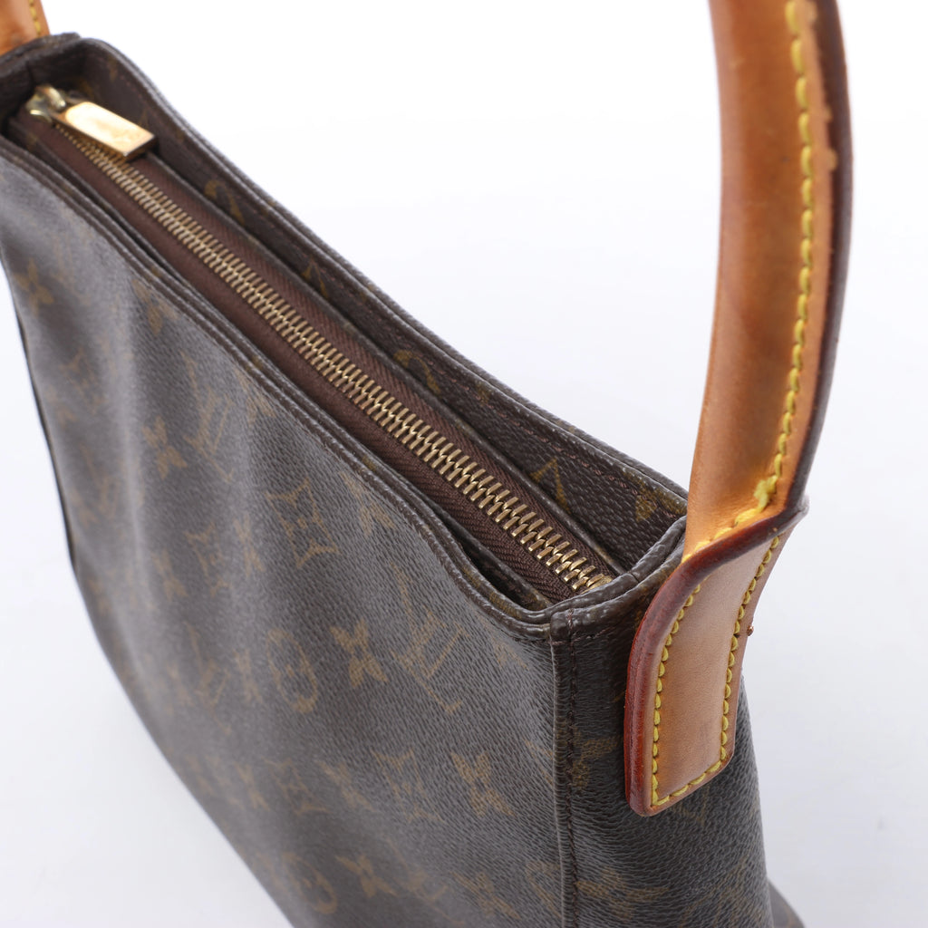 Bolso de hombro Louis Vuitton Looping MM Monogram de lona en marrón M51146