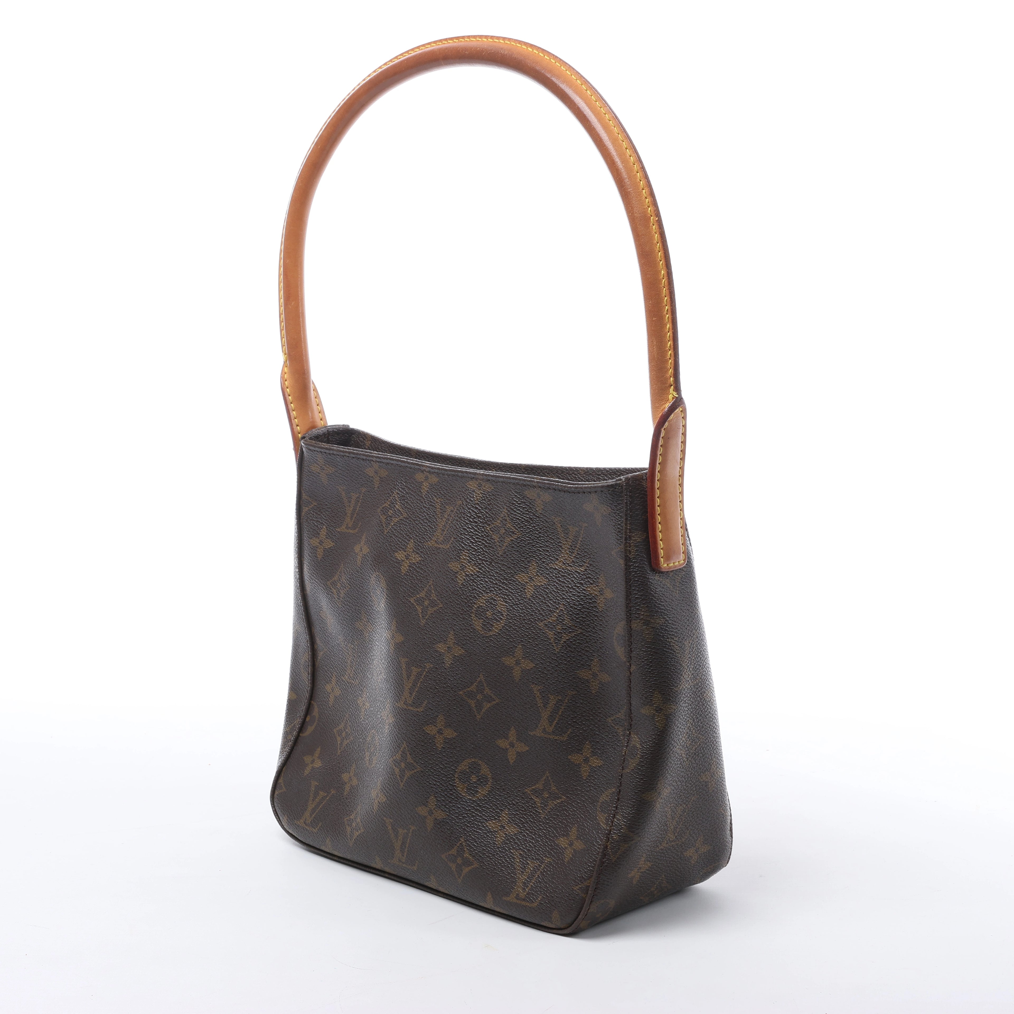 Bolso de hombro Louis Vuitton Looping MM Monogram de lona en marrón M51146