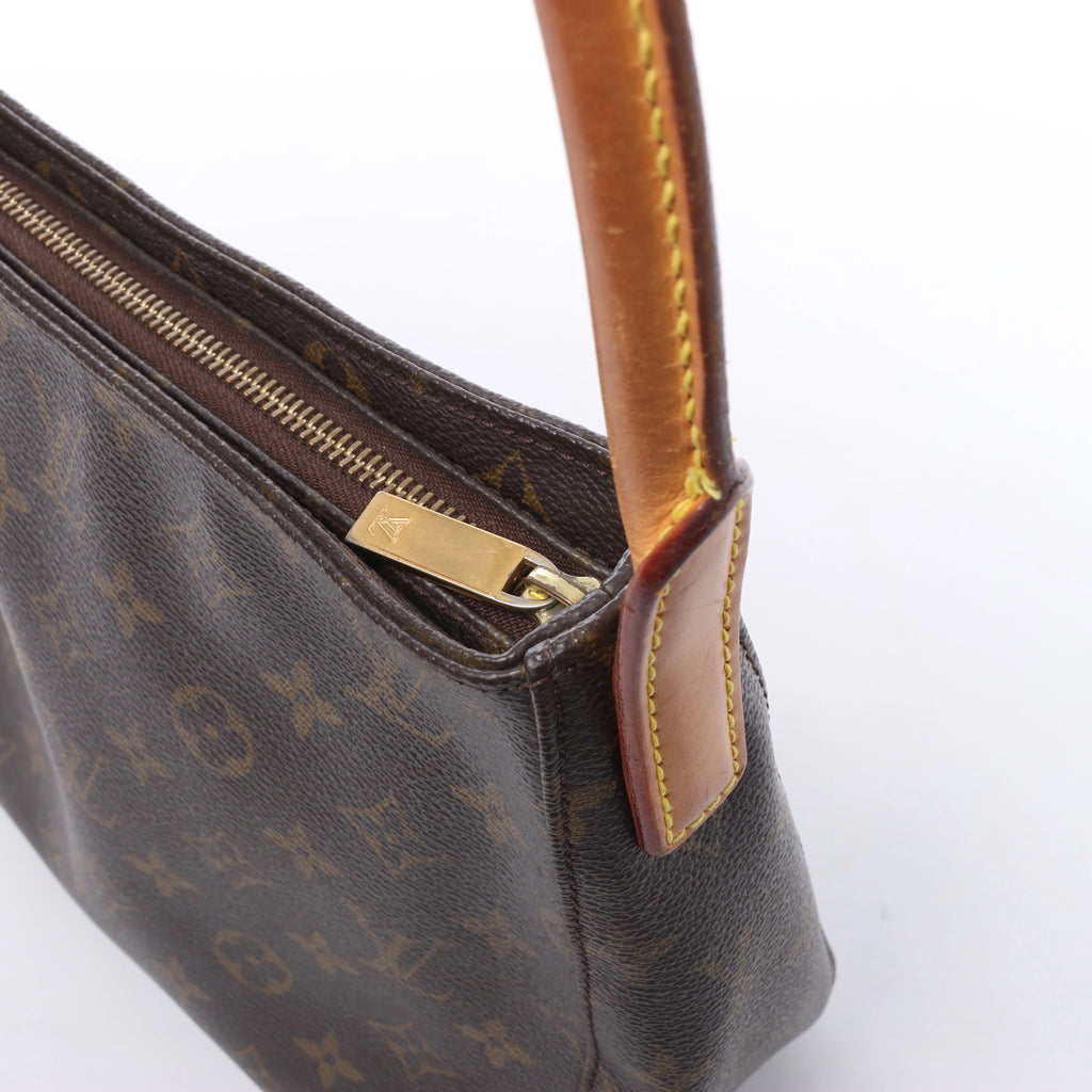 Bolso de hombro Louis Vuitton Looping MM Monogram de lona en marrón M51146
