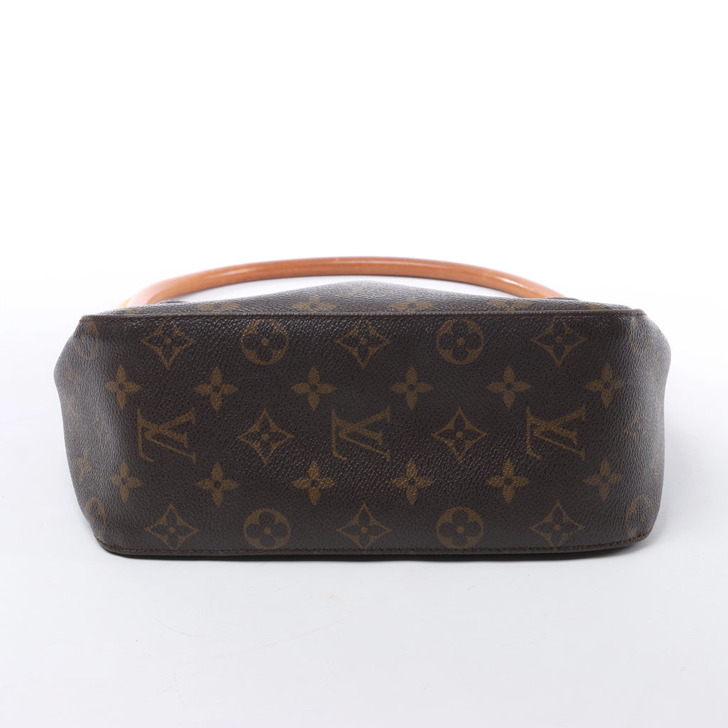 Bolso de hombro Louis Vuitton Looping MM Monogram de lona en marrón M51146