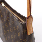Louis Vuitton Looping MM Monogram Canvas Shoulder Bag in Brown M51146