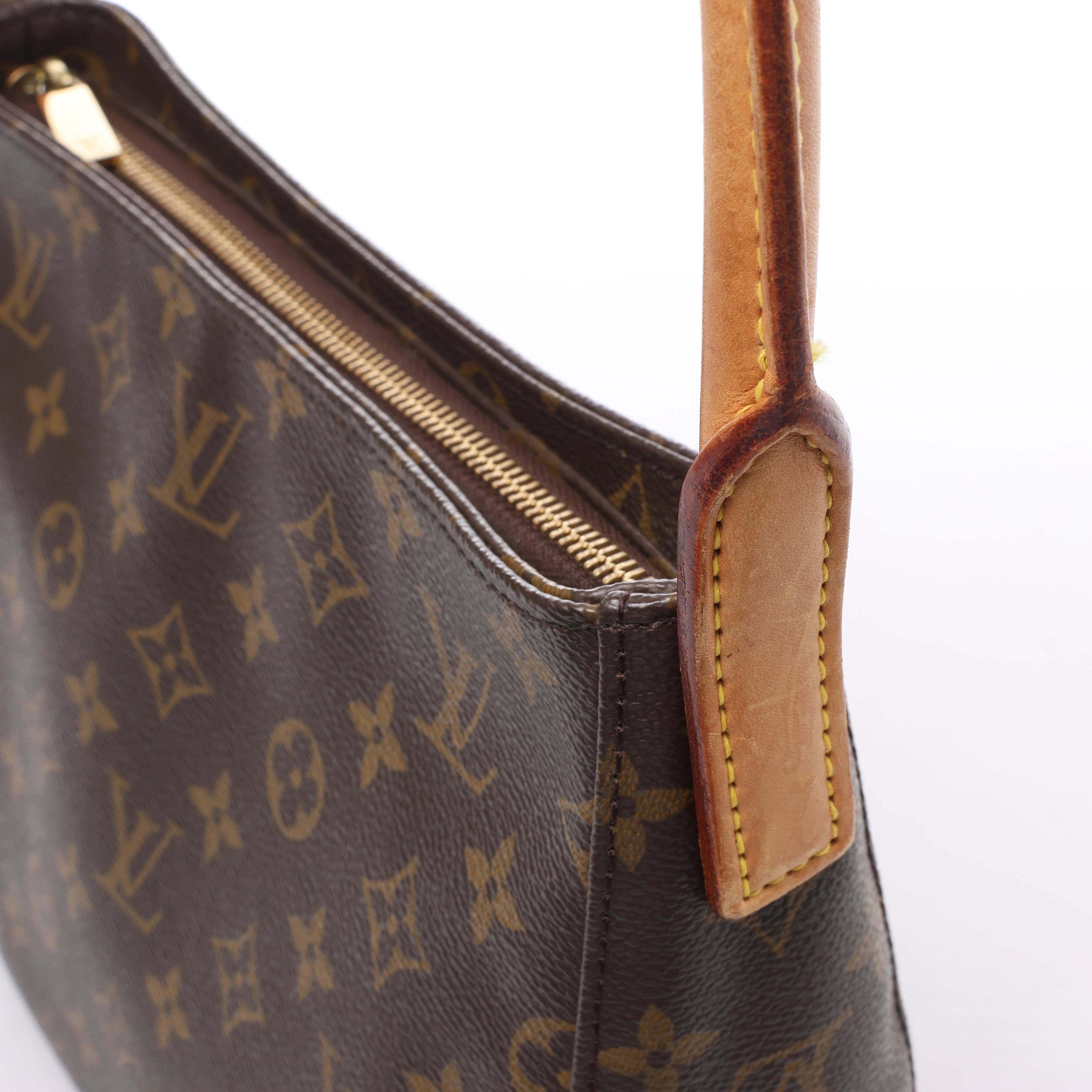 Louis Vuitton Looping MM Monogram Canvas Shoulder Bag in Brown M51146