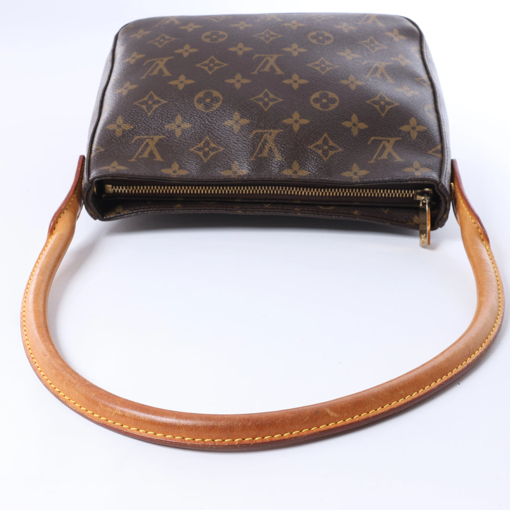 Bolso de hombro Louis Vuitton Looping MM Monogram de lona en marrón M51146