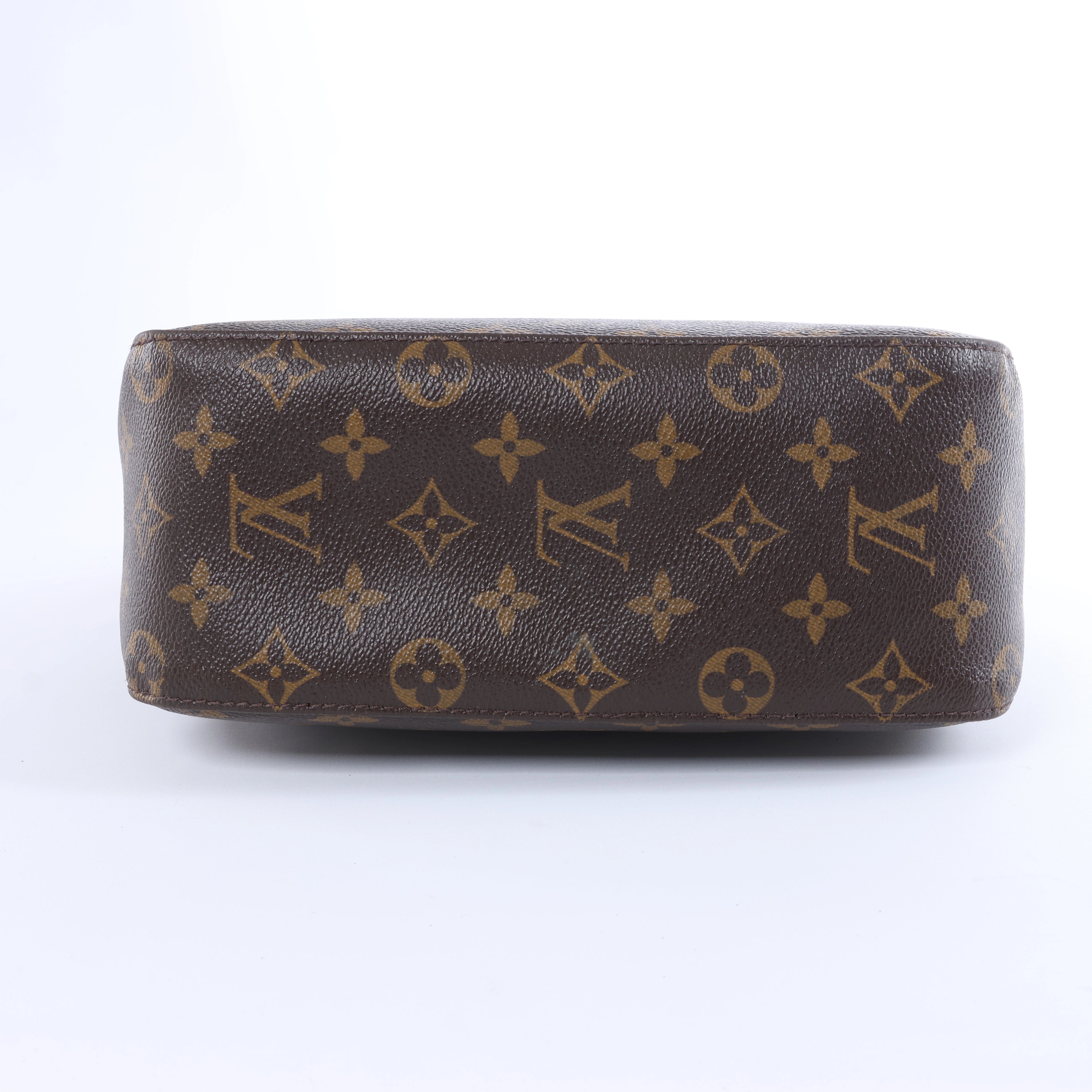 Bolso de hombro Louis Vuitton Looping MM Monogram de lona en marrón M51146