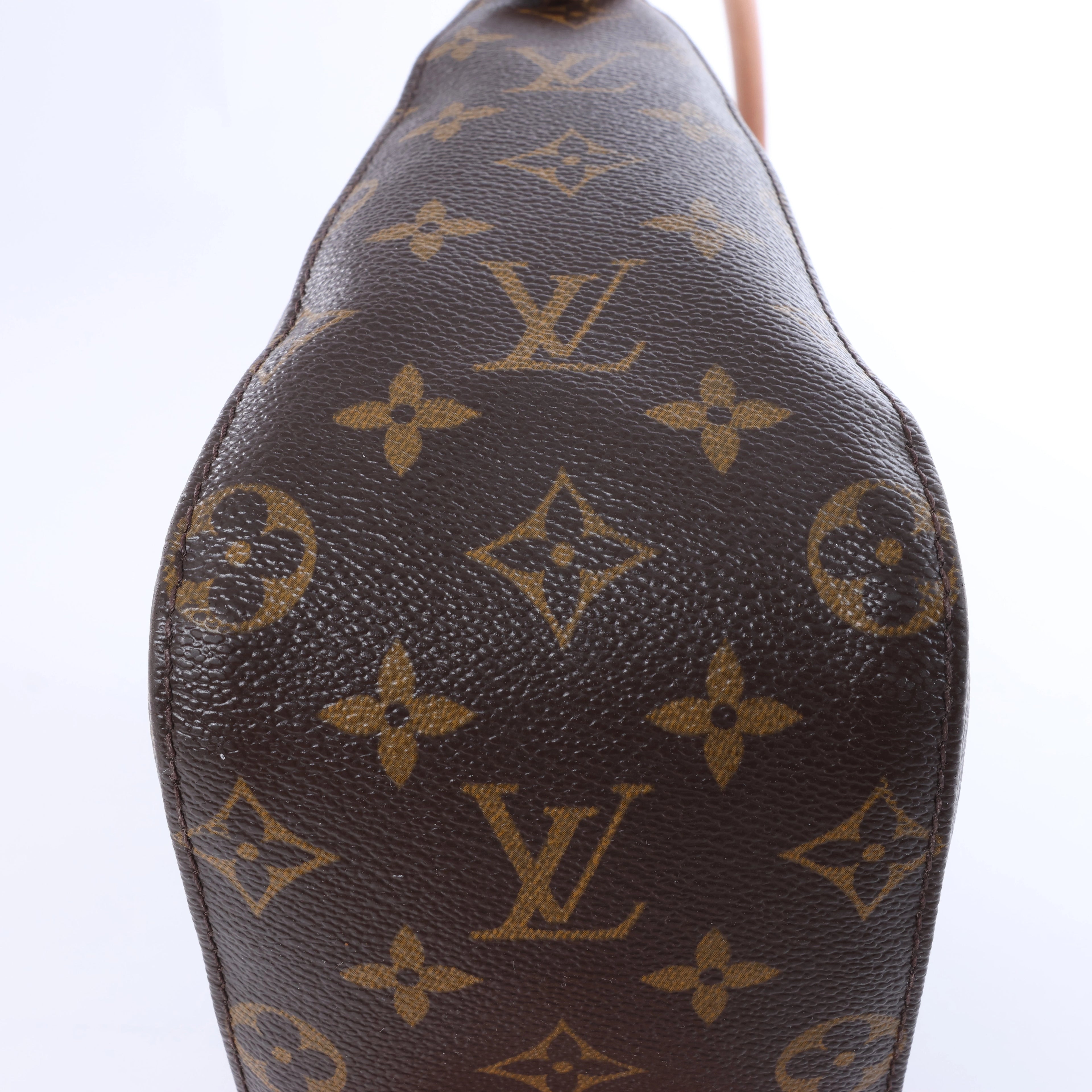 Bolso de hombro Louis Vuitton Looping MM Monogram de lona en marrón M51146