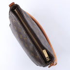 Bolso de hombro Louis Vuitton Looping MM Monogram de lona en marrón M51146