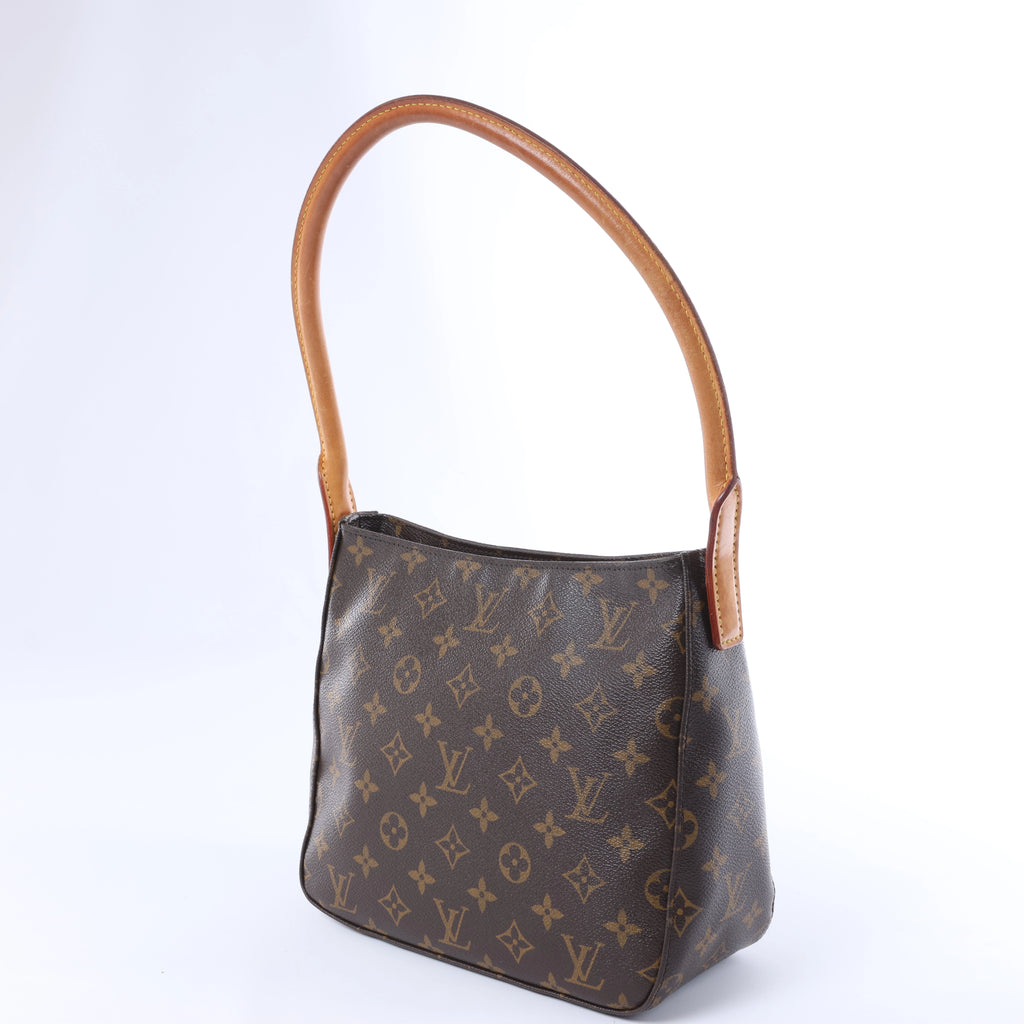 Bolso de hombro Louis Vuitton Looping MM Monogram de lona en marrón M51146