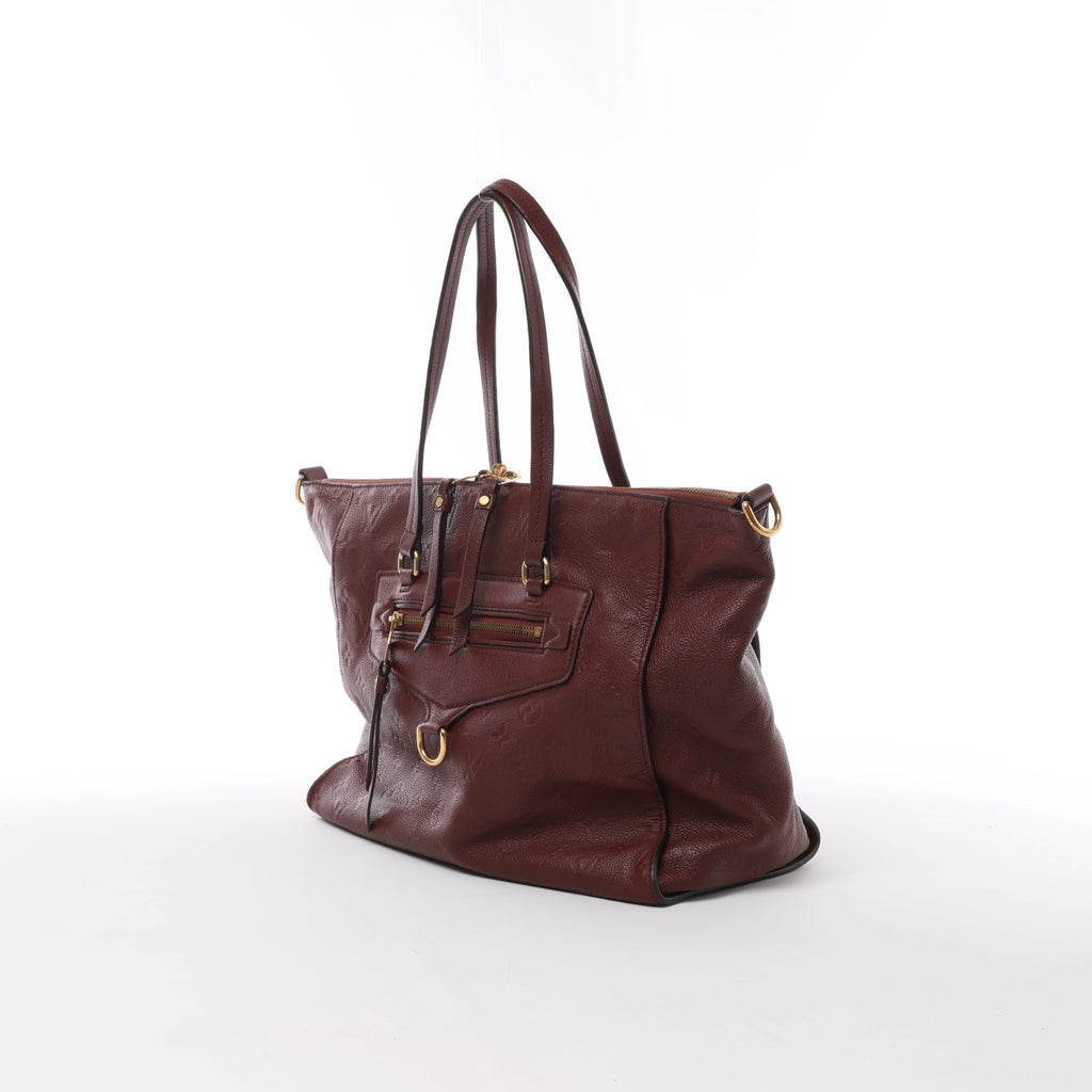 Bolso de hombro Louis Vuitton Lumineuse PM Monogram Empreinte en azul marino M93410