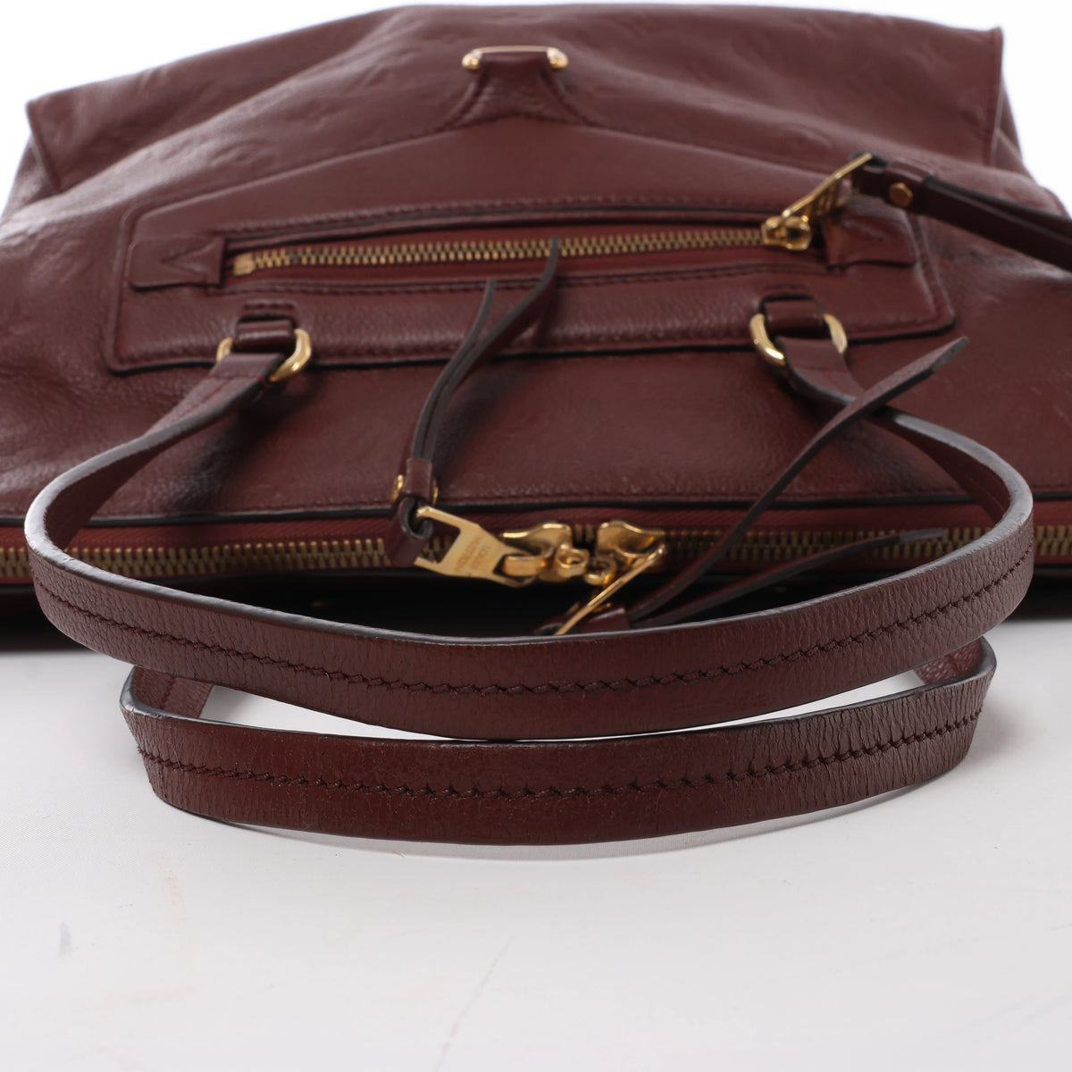 Bolso de hombro Louis Vuitton Lumineuse PM Monogram Empreinte en azul marino M93410
