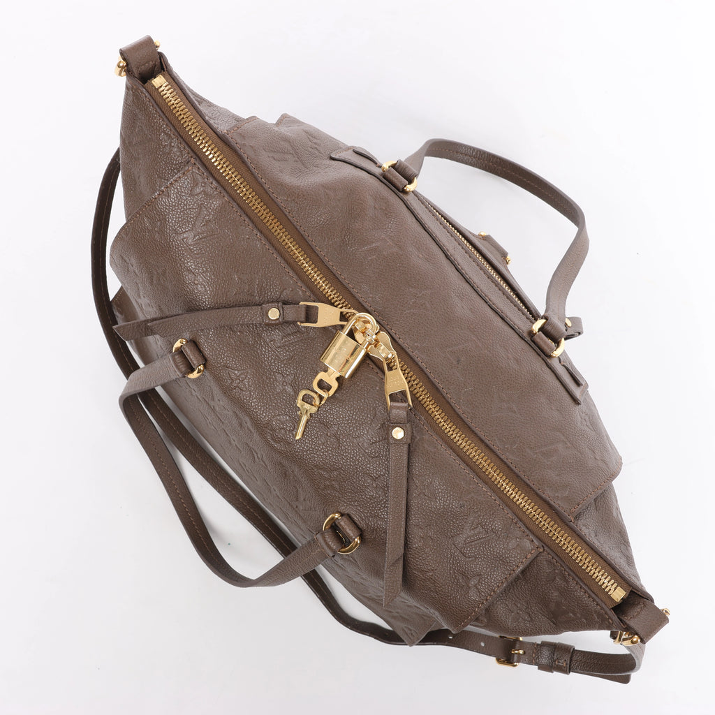 Louis Vuitton Lumineuse PM Monogram Empreinte 2Way Handbag in Brown M93409
