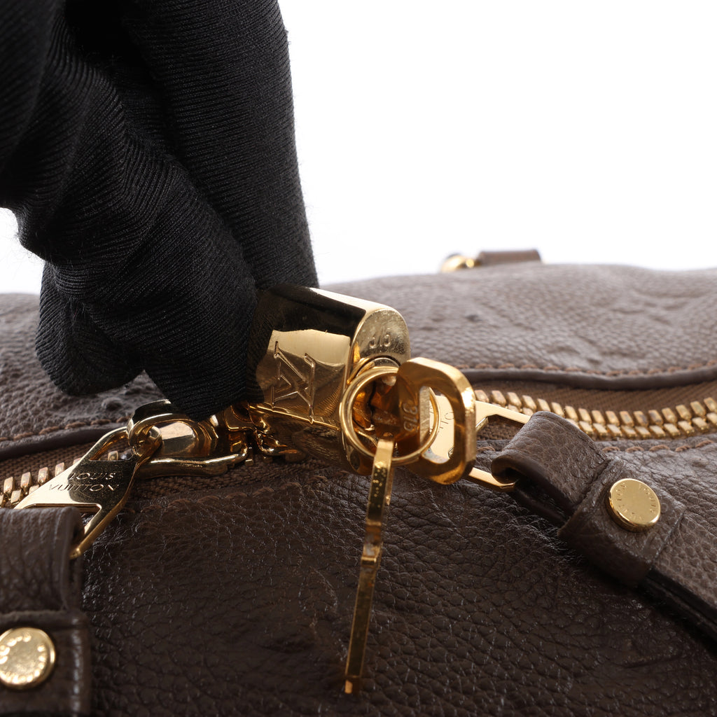 Louis Vuitton Lumineuse PM Monogram Empreinte 2Way Handbag in Brown M93409