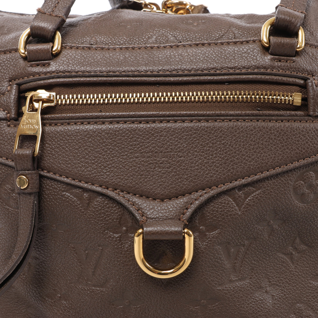 Louis Vuitton Lumineuse PM Monogram Empreinte 2Way Handbag in Brown M93409