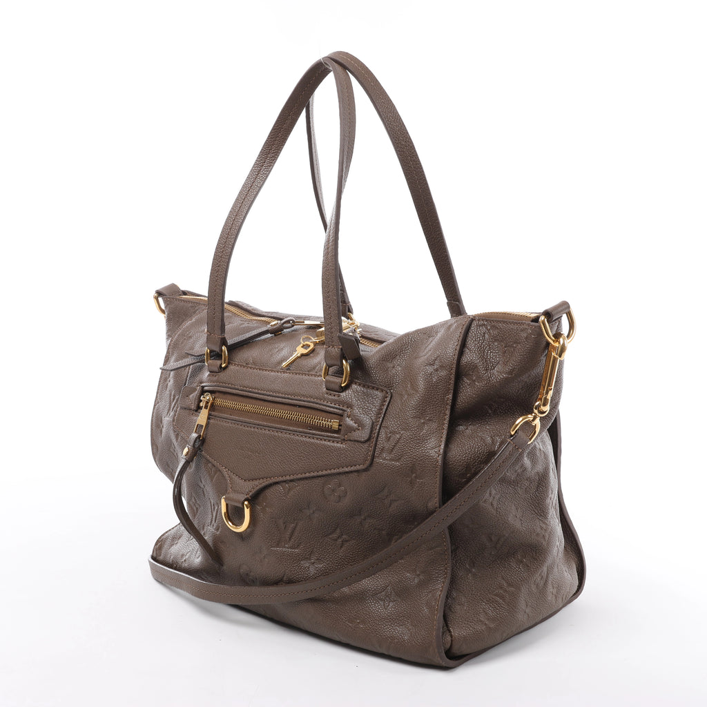 Louis Vuitton Lumineuse PM Monogram Empreinte 2Way Handbag in Brown M93409