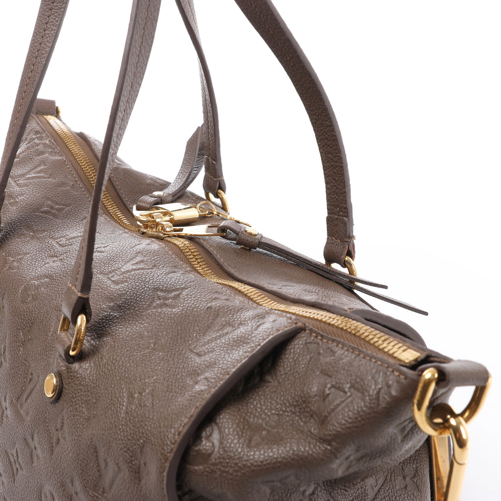 Louis Vuitton Lumineuse PM Monogram Empreinte 2Way Handbag in Brown M93409