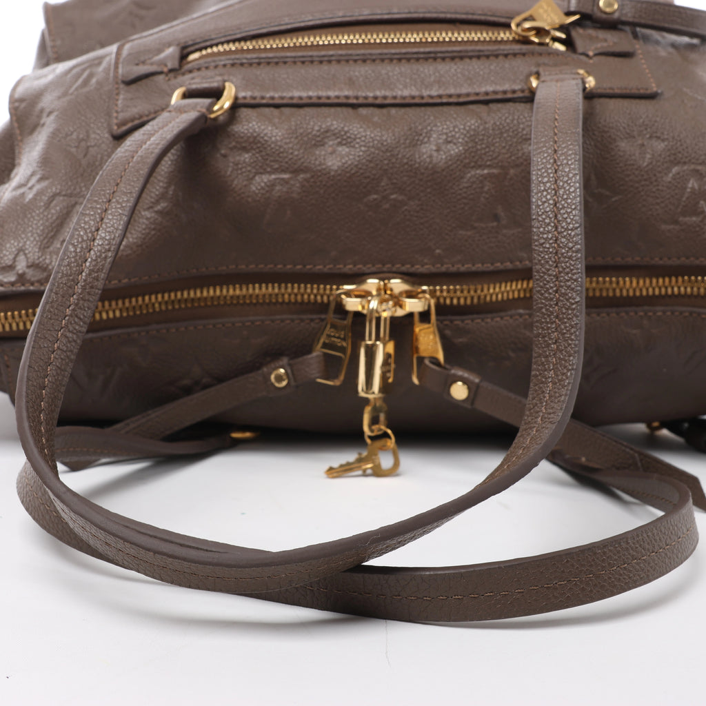 Louis Vuitton Lumineuse PM Monogram Empreinte 2Way Handbag in Brown M93409