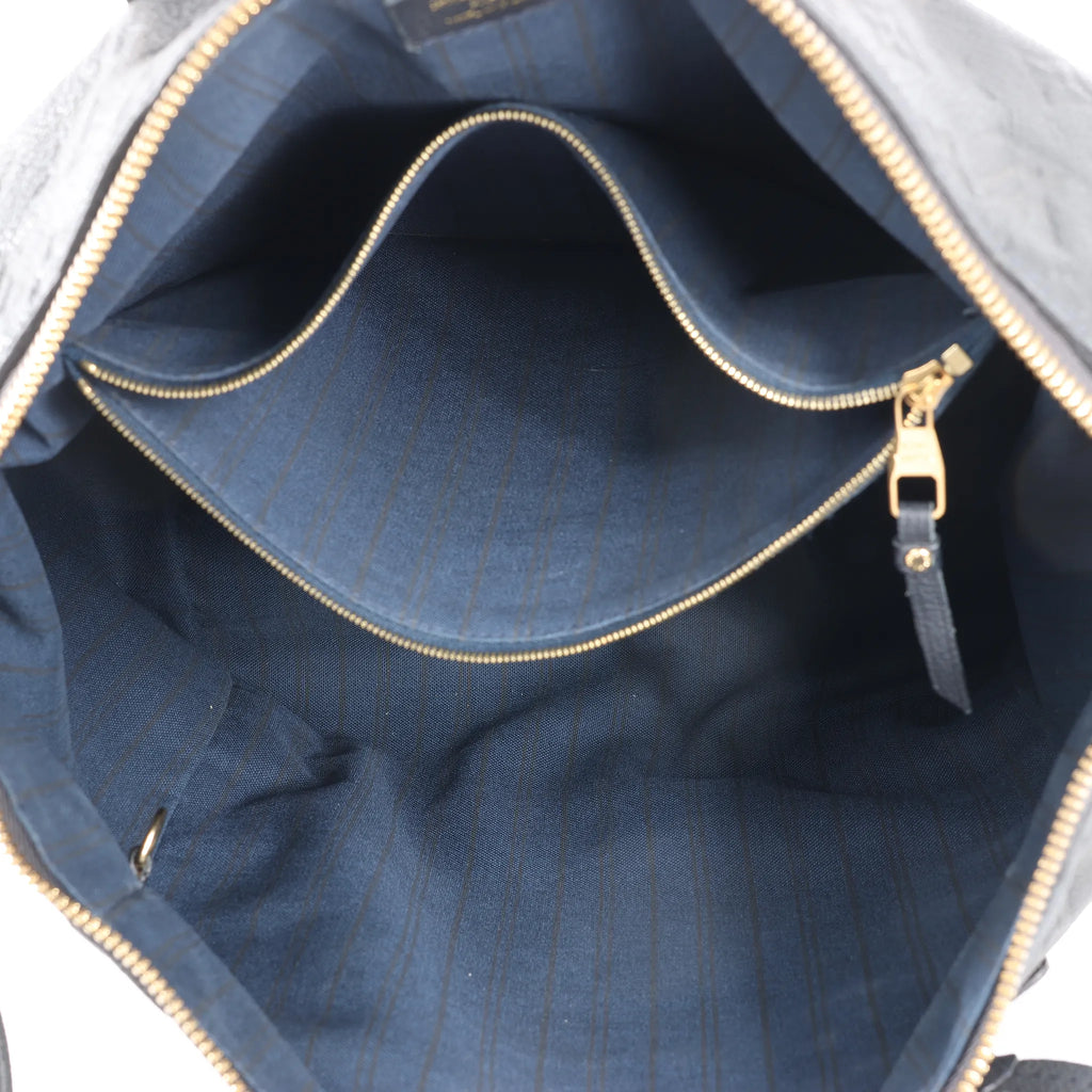 Louis Vuitton Lumineuse PM Monogram Empreinte Shoulder Bag in Navy Blue M93410