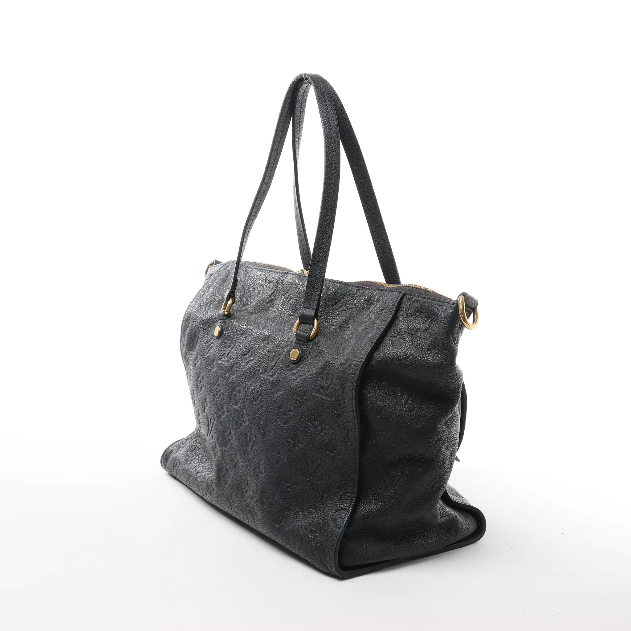 Louis Vuitton Lumineuse PM Monogram Empreinte Shoulder Bag in Navy Blue M93410