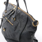 Louis Vuitton Lumineuse PM Monogram Empreinte Shoulder Bag in Navy Blue M93410