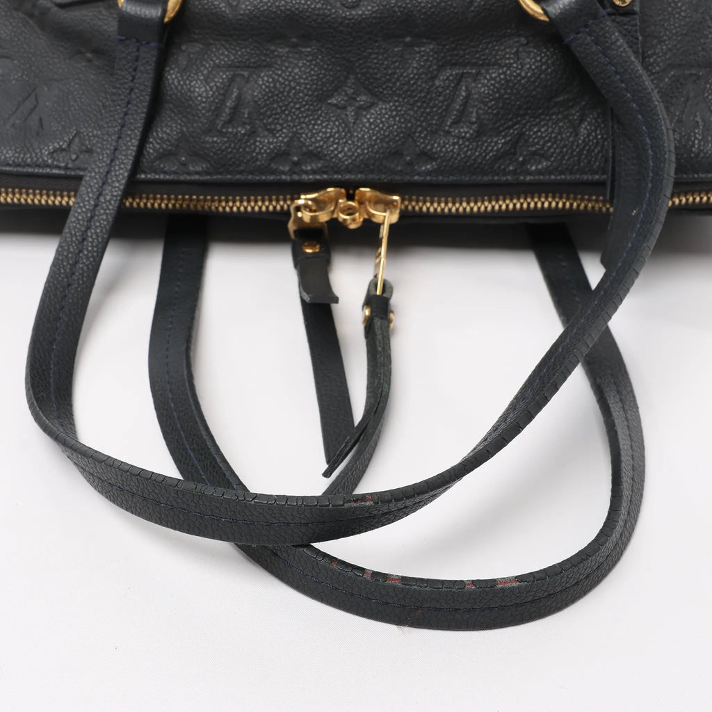 Louis Vuitton Lumineuse PM Monogram Empreinte Shoulder Bag in Navy Blue M93410