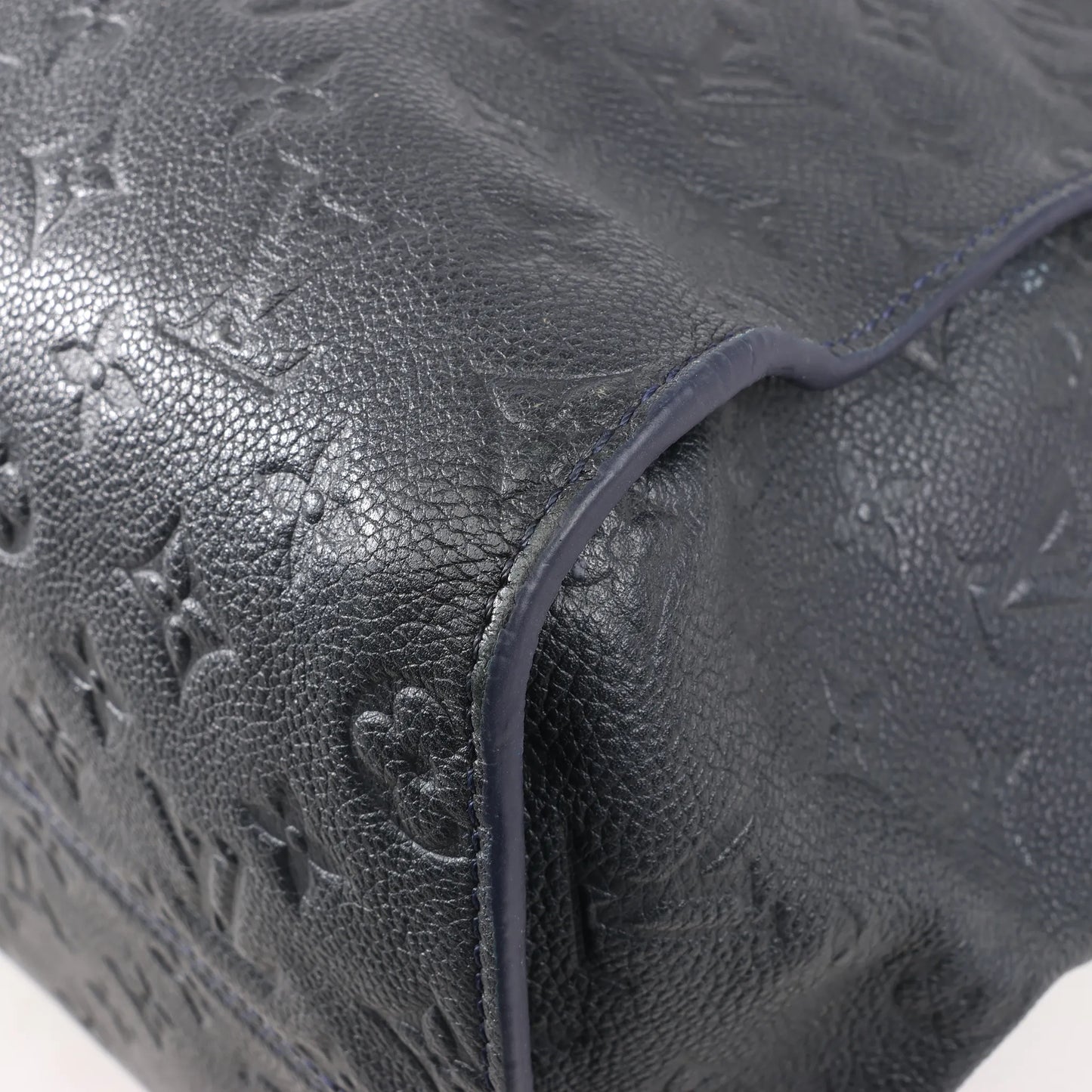 Louis Vuitton Monogram Empreinte Lumineuse PM Shoulder Bag in Navy Blue M93410