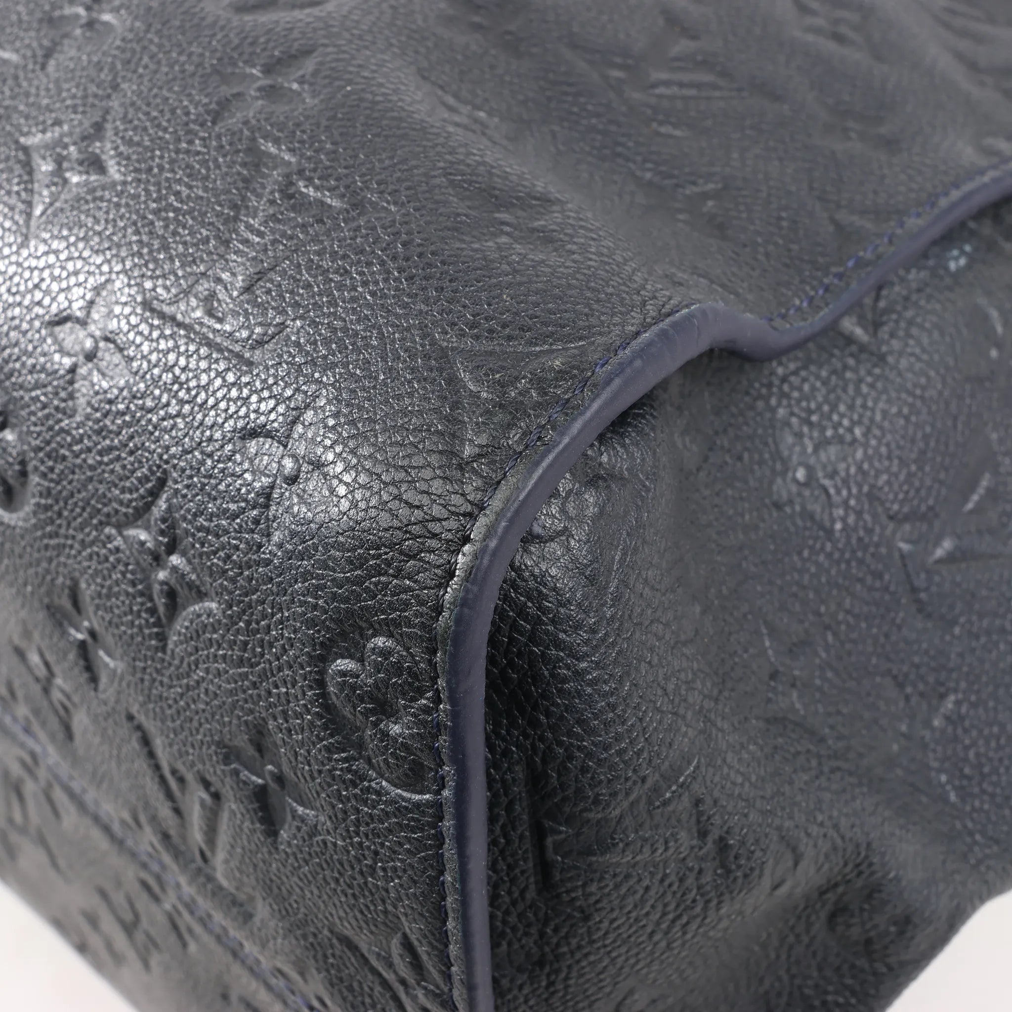 Louis Vuitton Monogram Empreinte Lumineuse PM Shoulder Bag in Navy Blue M93410