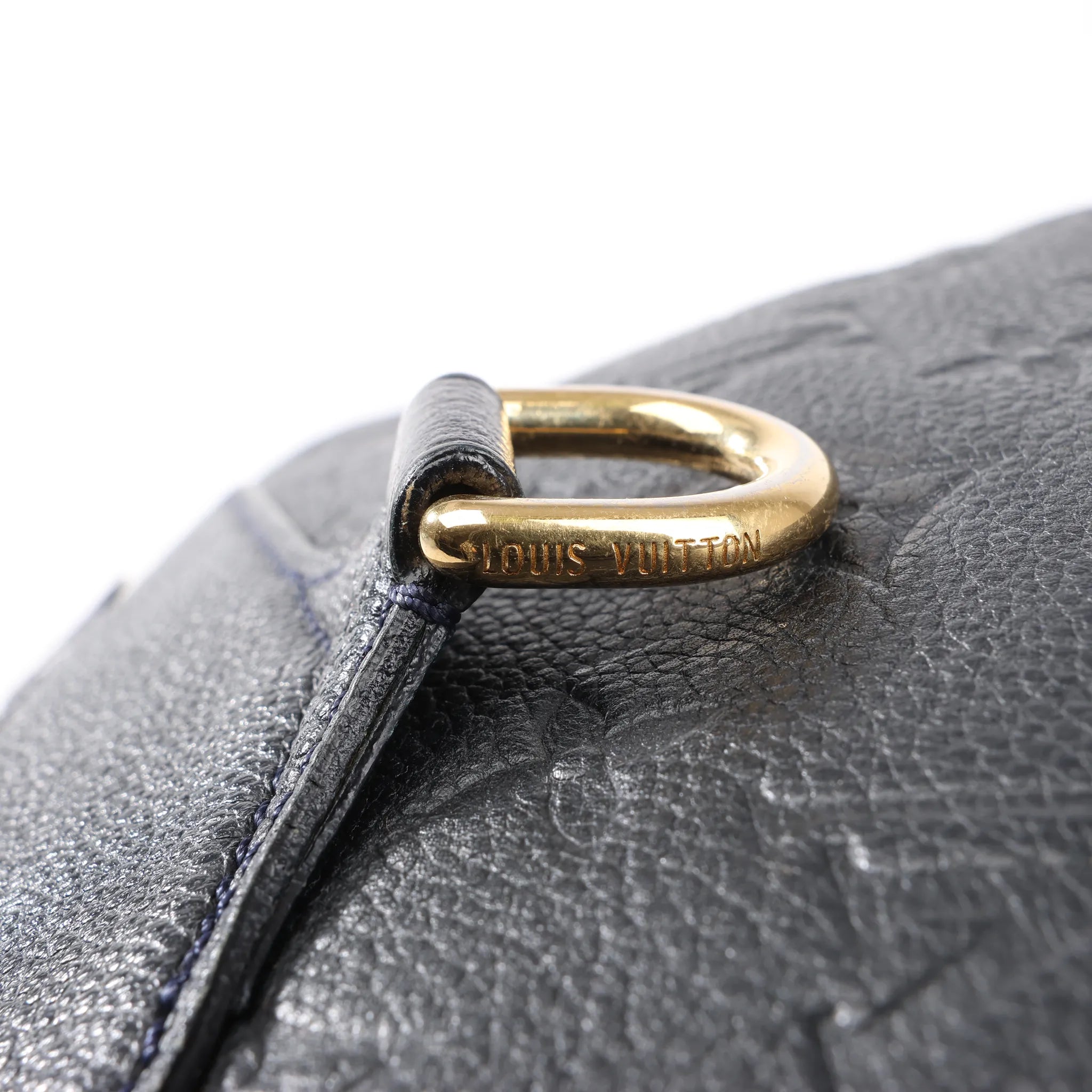 Louis Vuitton Monogram Empreinte Lumineuse PM Shoulder Bag in Navy Blue M93410
