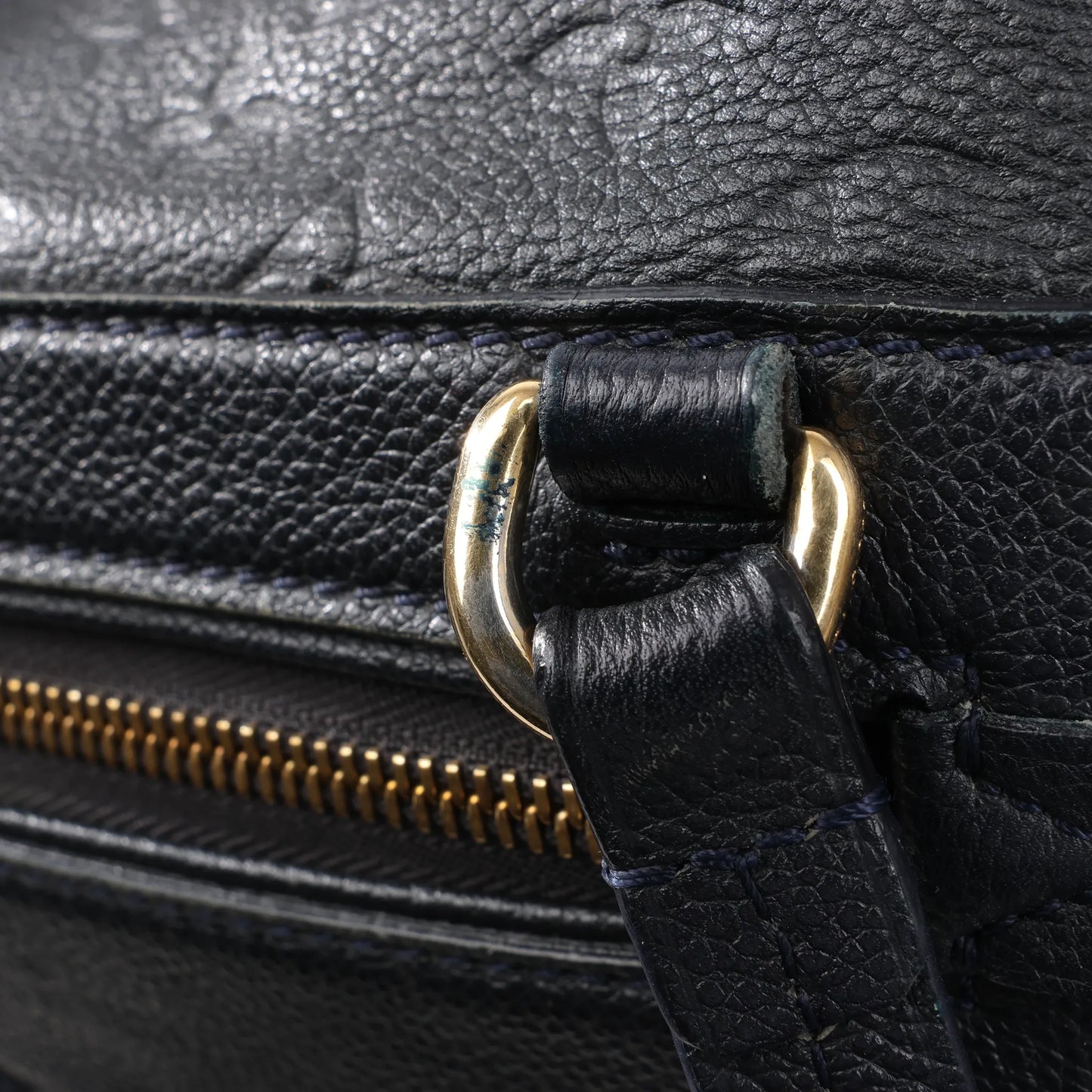 Louis Vuitton Monogram Empreinte Lumineuse PM Shoulder Bag in Navy Blue M93410