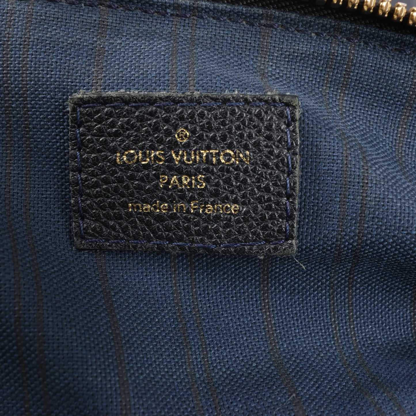 Louis Vuitton Monogram Empreinte Lumineuse PM Shoulder Bag in Navy Blue M93410