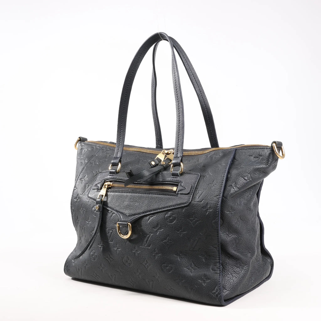 Louis Vuitton Monogram Empreinte Lumineuse PM Shoulder Bag in Navy Blue M93410