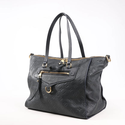 Louis Vuitton Monogram Empreinte Lumineuse PM Shoulder Bag in Navy Blue M93410